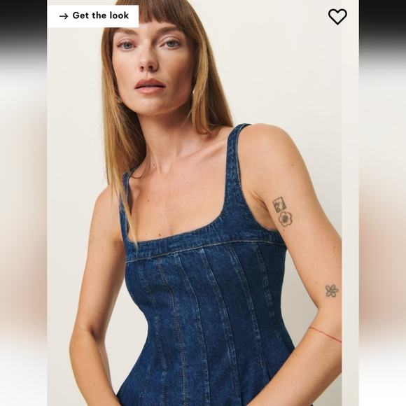Reformation Violet Denim Mini Dress - Picture 2 of 11